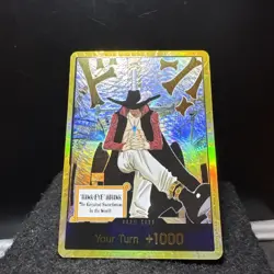 DON!! Card Gold Frame Mihawk OP14 ONE PIECE Seven Warlords of the Azure Ocean NM - Image 1