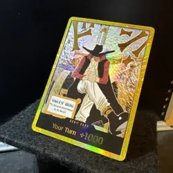 DON!! Card Gold Frame Mihawk OP14 ONE PIECE Seven Warlords of the Azure Ocean NM - Image 3