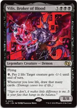 MTG Magic The Gathering Foundations Rare Card #0070 Vilis Broker Of Blood - Image 1