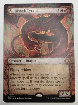 MTG Magic Spinerock Tyrant 0322 (Showcase) Lorwyn Eclipsed Regular Never Played - Image 1