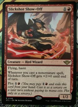 Slickshot Show-Off NM Regular outlaws of Thunder Junction MTG - Image 1