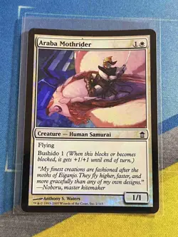 Magic the Gathering MTG Saviors of Kamigawa ARABA MOTHRIDER Foil - Image 1