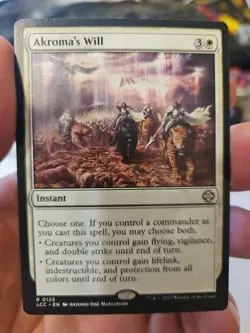 MTG - The Lost Caverns of Ixalan - Akroma's Will - NM - NF - Image 1