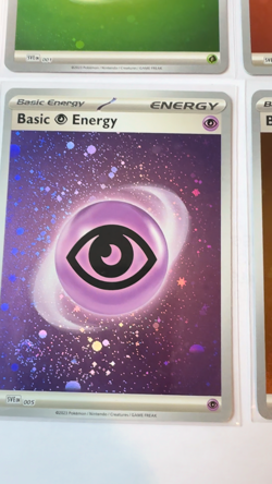 Pokemon 151 TCG SVE HD Cosmo Holo Energy Set Of All 8 W/Swirl (1 w/ 4 swirls!) - Image 2