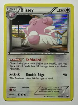 Blissey 82/108 (LP) Holo Rare Black & White: Dark Explorers 2012 Pokemon Card - Image 1