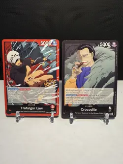 Complete Set of All 7 Leaders OP14 One Piece Cards Fresh From Packs! English - Image 3