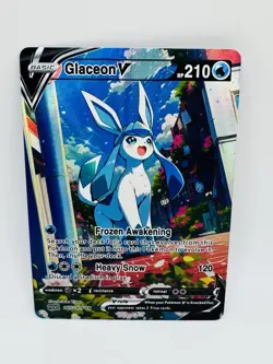 Pokemon Glaceon Eeveelutions DIY Doujin Kawaii Art Card - Image 1
