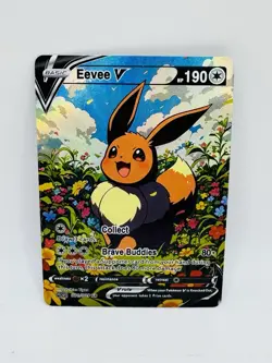 Pokemon Eevee Eeveelutions DIY Doujin Kawaii Art Card - Image 1