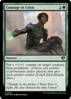X 1 Courage In Crisis NM Commander Masters 278 MTG Magic The Gathering - Image 1