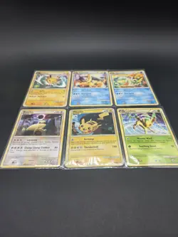 Lot Of 6 Pokemon Heartgold Soulsilver Eevelutions Pikachu Snorlax LP-DMG - Image 1