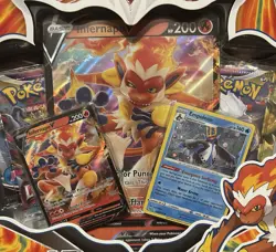 Pokemon Infernape V Collection Box New Factory Sealed Lost Origin Fusion Strike 820650871191 - Image 2