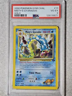 2000 Pokemon Gym Challenge Holo Misty's Gyarados #13 PSA 4 - Image 1