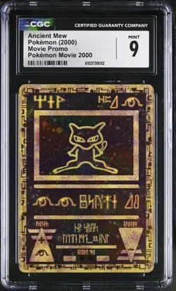 Ancient Mew *CGC 9* Swirl Holo *2000 Movie Promo *Vintage* Pokemon - Image 1
