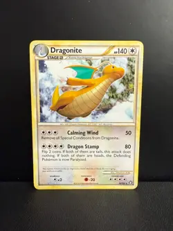 2010 Pokemon Dragonite 18/102 HGSS Triumphant Near Mint - Image 1