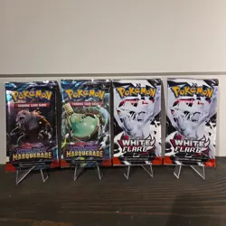 POKEMON TCG BOOSTER PACKS-4 PACK 💎SEALED💎 WHITE FLARE & TWILIGHT MASQUERADE - Image 1