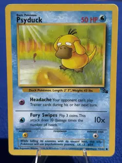 Psyduck Fossil Set Non Holo English - 1999 Pokemon - 53/62 - Image 1