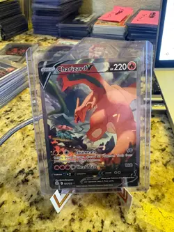 2022 Pokemon Brilliant Stars CHARIZARD V Alt Art #154/172 Near Mint - Image 1