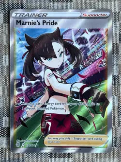 Pokemon Marnie's Pride (Full Art) 171/172 Swsh09: Brilliant Stars Holo Trainer - Image 1