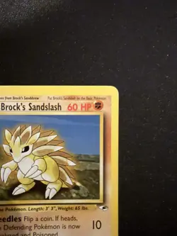2000 Pokemon Brock's Sandslash Gym Heroes Vintage 23/132 NM - Image 2