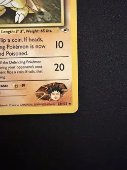 2000 Pokemon Brock's Sandslash Gym Heroes Vintage 23/132 NM - Image 3