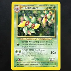 Pokemon TCG Bellossom Neo Genesis Holo Unlimited Rare 3/111 WotC - Image 1