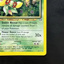 Pokemon TCG Bellossom Neo Genesis Holo Unlimited Rare 3/111 WotC - Image 4