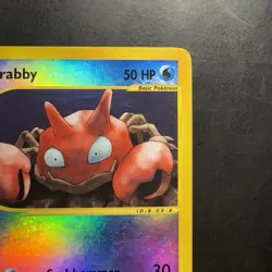 Pokemon Vintage Krabby 115/165 Expedition Base Set Reverse Holo Wotc 2002 - Image 3