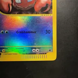 Pokemon Vintage Krabby 115/165 Expedition Base Set Reverse Holo Wotc 2002 - Image 4