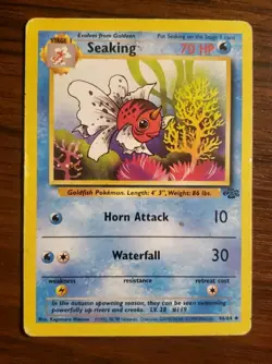 Seaking 46/64 - Uncommon - WoTC Vintage Jungle Set Pokemon MP - Image 1