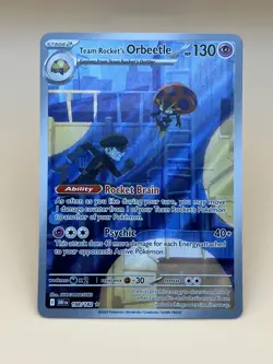 Pokemon TCG ~ Team Rockets Orbeetle 198/182 Destined Rivals Illustration Rare NM - Image 1