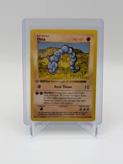 LP- 1st Edition Onix 056/102 Pokemon Base Set (Shadowless) - Image 1