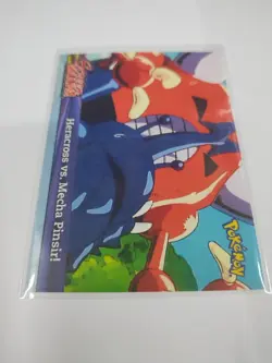 MINT Topps Pokemon Topps Johto Series 1 Snap 07 Heracross vs. Mecha Pinsir! - Image 1