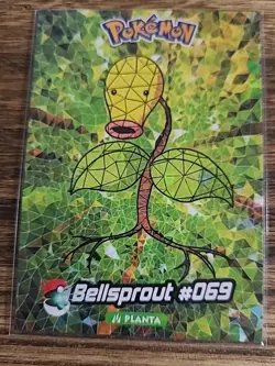 2025 POKEMON STAINED GLASS Crystal Bellsprout / Weepinbell / Victreebel - Image 2