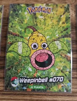 2025 POKEMON STAINED GLASS Crystal Bellsprout / Weepinbell / Victreebel - Image 3