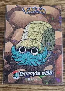 2025 POKEMON STAINED GLASS Crystal #138/139 Omanyte Lot Of 2 Kanto Peru Foil - Image 2