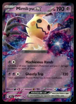 Pokemon TCG SV09: Journey Together #069/159 Mimikyu ex NM - Image 1