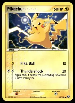 Pokemon TCG Emerald #60/106 Pikachu LP+ - Image 1