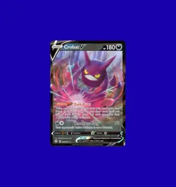 2021 Pokemon SWSH Shining Fates Crobat V 044/072 Ultra Rare Full Art Holo - Image 1