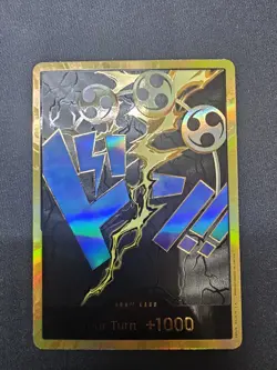One Piece Don Card Enel PRB-01 with Gold Frame - Image 2