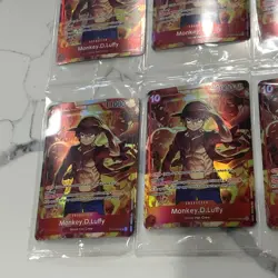Sealed Monkey.D.Luffy ST10-006 SR Treasure Booster Set Promo One Piece Lot Of 6 - Image 5