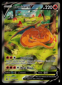 Pokemon Card - Charizard V Sword & Shield Promo SWSH260 Holo - Image 1