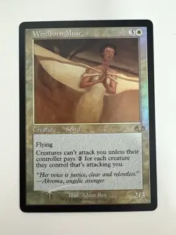 Windborn Muse Foil Retro Frame MTG Magic the Gathering Card NM Near Mint DMR - Image 1