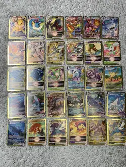 Set of 30 Grimmsnarl, Vaporen, Leafeon & More Gold Foil Fan Art Display Card NM! - Image 1