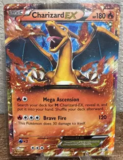 Charizard EX XY17 - Black Star Promo - Holo Rare Pokemon Card (2016) MP - Image 1