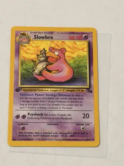 Slowbro 43/62 Non-Holo 1st Edition Fossil Set Vintage Pokemon TCG Card 43/62 - Image 1