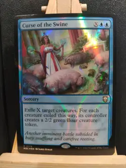 Curse of the Swine - Ripple Foil - MH3 Commander - NM (see pics) MTG - Image 1