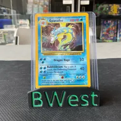 Gyarados NM LP Base Set Unlimited 6 Holo Pokemon Vintage WOTC 1999 6/102 UNL - Image 1