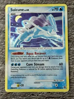 Pokemon Secret Wonders Suicune 19/132 Regular Holo Rare (VLP) - Image 1