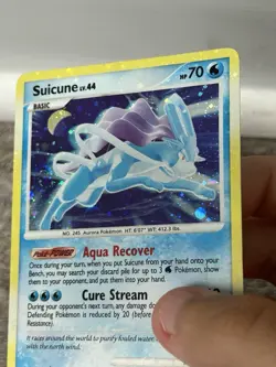 Pokemon Secret Wonders Suicune 19/132 Regular Holo Rare (VLP) - Image 3