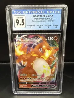 Pokemon Darkness Ablaze Charizard VMax 020/189 CGC Graded 9.5 Gem Mint - Image 1